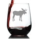thumbnail image 1 of Vaso de Vino sin Tallo Bevvee con Silueta de Alce 500 mL, 1 of 7