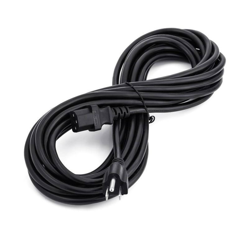 AC Power Cord Cable 10ft for Toshiba Computer Monitor with Life Time Warranty, Black