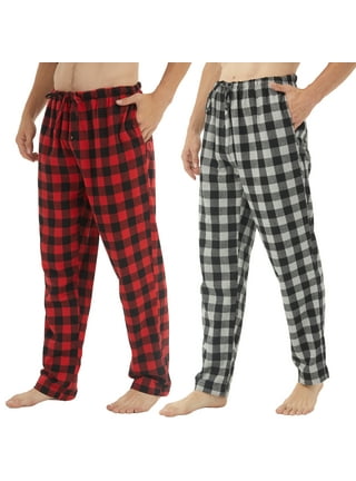 Men's Flannel Buffalo Plaid Pajama Pant in Charcoal