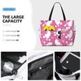 thumbnail image 2 of Wukai Cute Poodle Dog Print Zipper Bag,large Beach Tote Bag,Waterproof Sandproof Bag,Grocery and Picnic Tote Travel Bag, 2 of 5