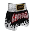 thumbnail image 3 of Muay Thai Kick Boxing Shorts MMA Training Martial Arts Trunks Satin Shorts XXXL SG Cola Pantalones cortos de boxeo, 3 of 8