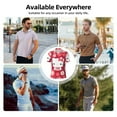 thumbnail image 6 of Lsque Sanrio Pattern Golf Shirts for Men Dry Fit Print Moisture Wicking Performance Short Sleeve Polo Shirt-, 6 of 7