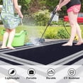 thumbnail image 1 of 8x10 Outdoor Rug – Waterproof Reversible Plastic Straw Mat – Modern Border – RV, Patio, Camping, Balcony, Deck, Backyard & Porch – Indoor/Outdoor, Navy and White, 1 of 9