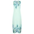 thumbnail image 5 of Jacenvly New Dresses for Women 2024 Casual Women Loose Printed Tank Dress Beach V-Neck Pocket Sundress Sleeveless Dresses Satiny Soft Long Dresses for Women Blue, 5 of 6