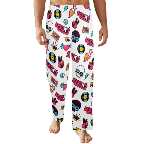 Men's Sleeping Pajama Pants – 80s-Rock - Men's Pajamas - S