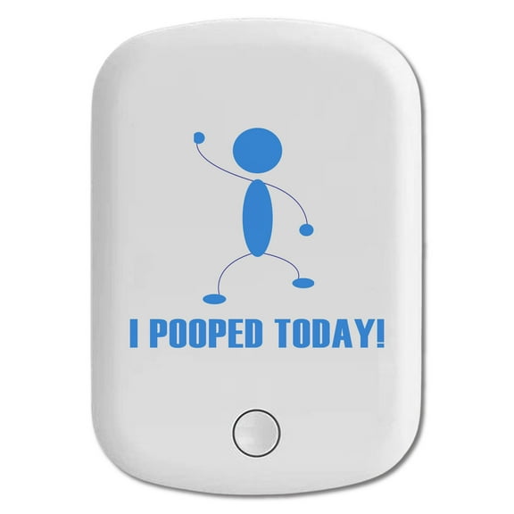 DistinctInk Magnetic Battery Pack, 5000 mAh Wireless Portable Charger with USB-C Cable, Compatible with MagSafe iPhone 14 / 13 / 12 Series - I Pooped Today!