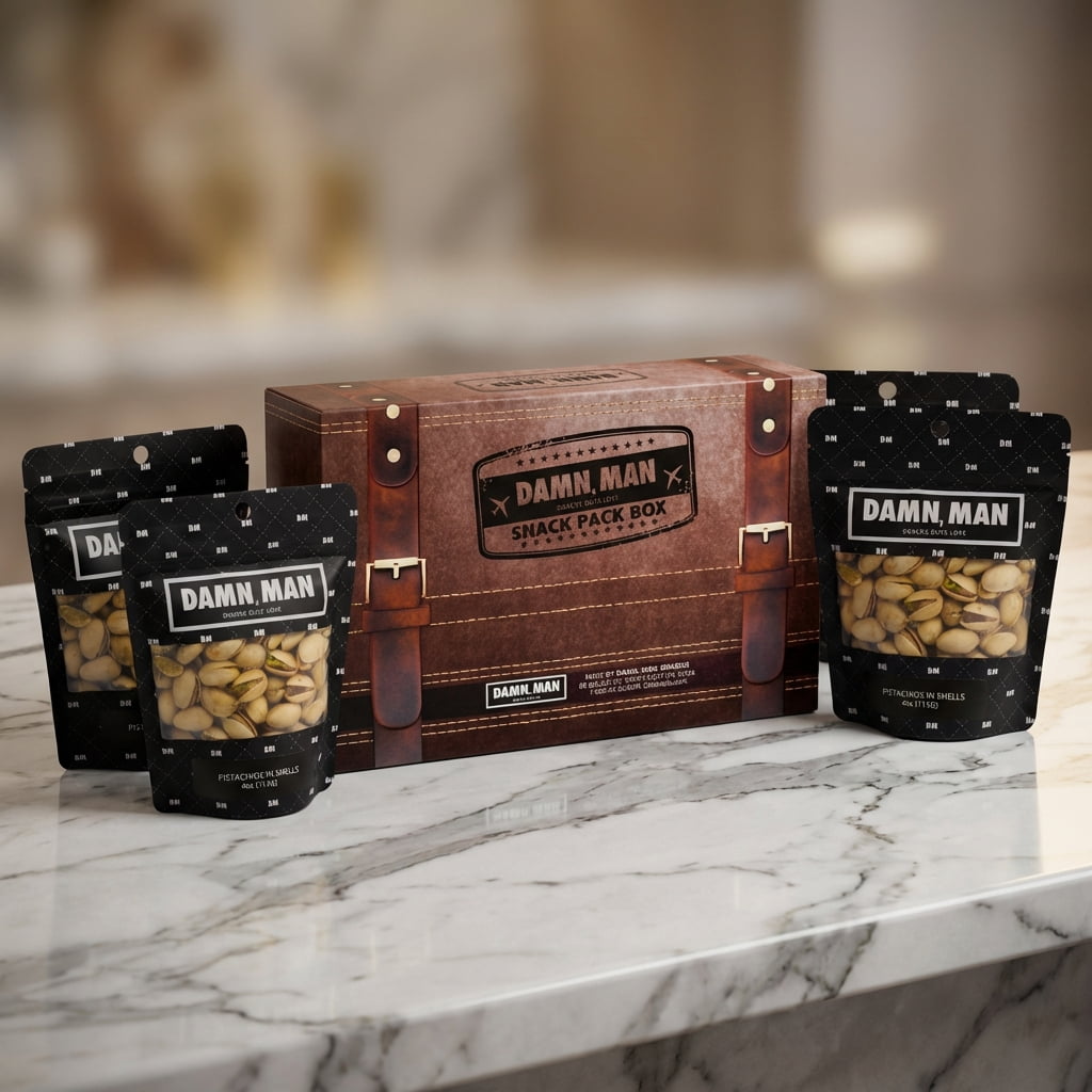 Salted Shelled Pistachios - Premium Snack for Men - 1 lb Gourmet Nuts 4 bags - 4 oz ea. 1 lb Total