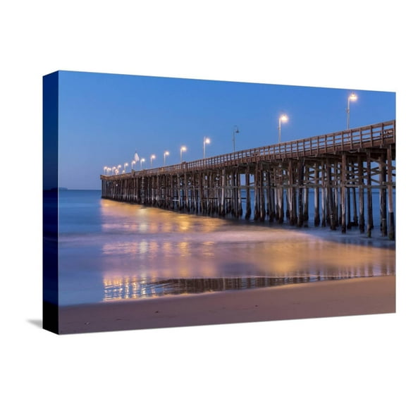 Art.com Ventura Pier Stretched Canvas Print Wall Art by Lee Peterson, 18" x 12"