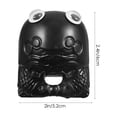 thumbnail image 4 of OULII 3 Sets Musical Instrument Toy Temple Block Resin Black Relaxation Time Children, 4 of 8