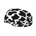 thumbnail image 2 of Uemuo Cow Print Black White Printed Sports Headbands for Men Women,Moisture Wicking Workout Headband, Sweatband Headbands,Non-slip Workout Gym Yoga Headband, 2 of 9