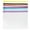 Colorful, variant on HERFIER 12pcs Binder Zipper Pouch for Scrapbooking Zip Bag Detachable Zipper Bag Binder Zipper Bag(A5) 8.25x5.9x0.2in