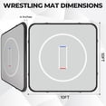 thumbnail image 3 of Olenyer Inflatable Wrestling Mat,10x10FT 4" Thick Jiu Jitsu Mats for Home,Waterproof PVC Mat for Gymnastics,BJJ,MMA,Boxing,Martial Art,Yoga, 3 of 8