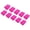 pink, variant on Vehicle Wash Microfiber Applicator Sponge Block for Waxing Polishing Use, Plush Fabric with Rounded Handheld Shape
