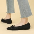 thumbnail image 6 of Northblanc Flats for Womens Pointed Toe Ballet Flats with Bow Comfortable Knit Dressy Flats, 6 of 8