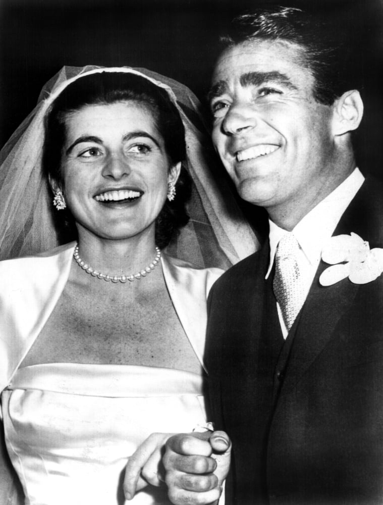 Patricia Kennedy Lawford And Husband Peter Lawford At The Reception