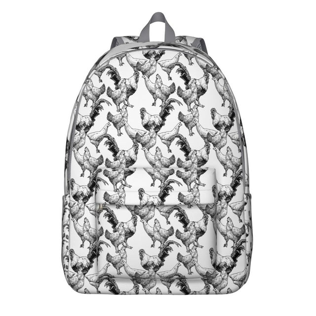 Farmhouse Rustic Chicken Coop Travel Backpack – Durable Oxford Material Backpack with Large Capacity and Anti-theft Features for Daily Use, School, and Short Trips