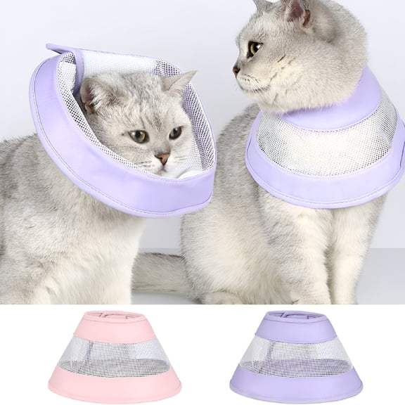 GASTROPOD Cat Cone Collar Soft Recovery Breathable Pet Collar Surgery to Stop Licking and Head Scratching-Prevent Recurrent Infections Pet Supplies