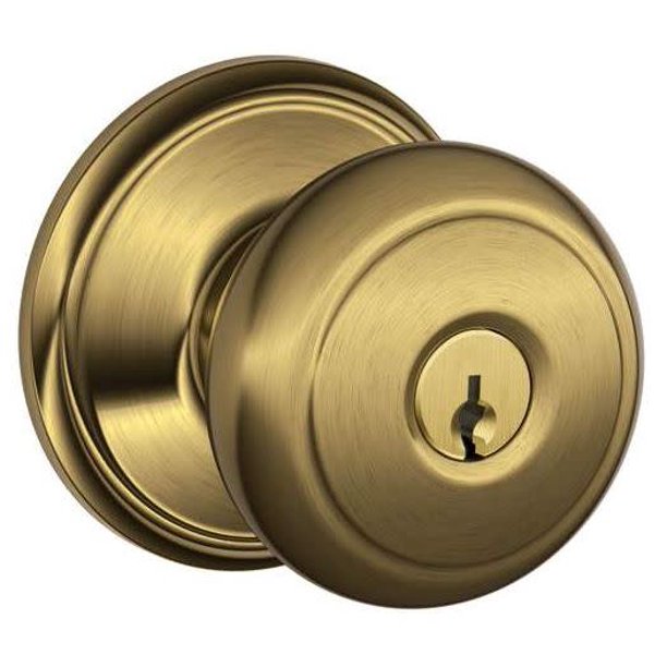 Schlage F51And Andover Keyed Entry Panic Proof Door Knob Set Walmart