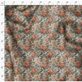 thumbnail image 4 of Soimoi Japan Crepe Satin Orange Fabric By the Yard - 54 Inch Wide - Rose Floral Pattern Textile - Romantic and Delicate Designs for Stylish Projects Printed Fabric, 4 of 6