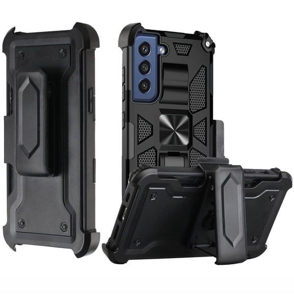 Case Belt Clip Holster for Samsung Galaxy S22 Plus - Swivel Cover Kickstand Armor Combo Drop-Proof