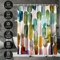 thumbnail image 4 of Americanflat 72x72 Abstract Shower Curtain - 100% Polyester Shower Curtain with 12 Hooks - Bathroom Curtain - Shower Curtain Art by Lisa Nohren, 4 of 5