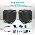 thumbnail image 7 of LENRUE 807S Gaming PC Computer Speaker with Colorful Led Light , 10W Loud HD Stereo Sound, 2.0 USB Powered 3.5mm Aux Input, 7 of 7