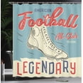 thumbnail image 3 of Ambesonne Sports Shower Curtain, American Football Graphic, 69"Wx84"L, Pale Teal Eggshell, 3 of 4