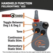 SportDOG Brand FieldSentinel 825 Remote Trainer with BodyGuard Health Alerts Worlds First Dog E-Collar with Health Monitoring Train with Static, Vibrate, and Tone Mile Range