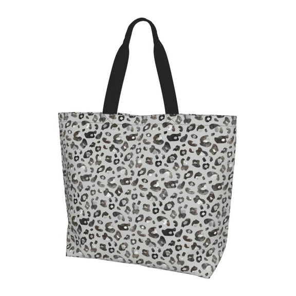 Defioc Wild Animal Leopard Printfor Women's Tote Bag - Shopping Bag Casual Shoulder Bag Fashion Handbag Daily Bag Hobo Bags for Travel Work Shopping