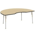 thumbnail image 1 of ECR4Kids 48in x 72in Kidney Everyday T-Mold Adjustable Activity Table Maple/Black/Sand - Standard Ball, 1 of 3