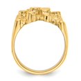 thumbnail image 2 of 14K Yellow Gold Ring Band Themed Men's Nugget, Size 5, 2 of 5