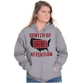 thumbnail image 4 of Kansas Center of Attention Heartland Unisex Fleece Graphic Zip Up Hoodie Brisco Brands 2X, 4 of 5