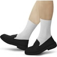 thumbnail image 5 of Calf Socks for Women - Thin Solid Cotton Crew Socks - Casual Cute Above Ankle Sock 6pairs, 5 of 6