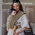 thumbnail image 3 of Embrace Cozy Newborn Essentials - Envoltura portabebés (7-25 libras), malla de aire suave, azul, 3 of 5