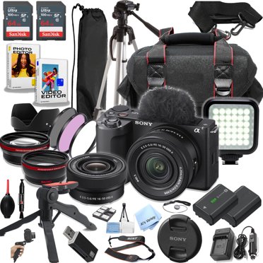 Sony ZV-E10 II Mirrorless Camera with 16-50mm Lens   128GB SD Card and More