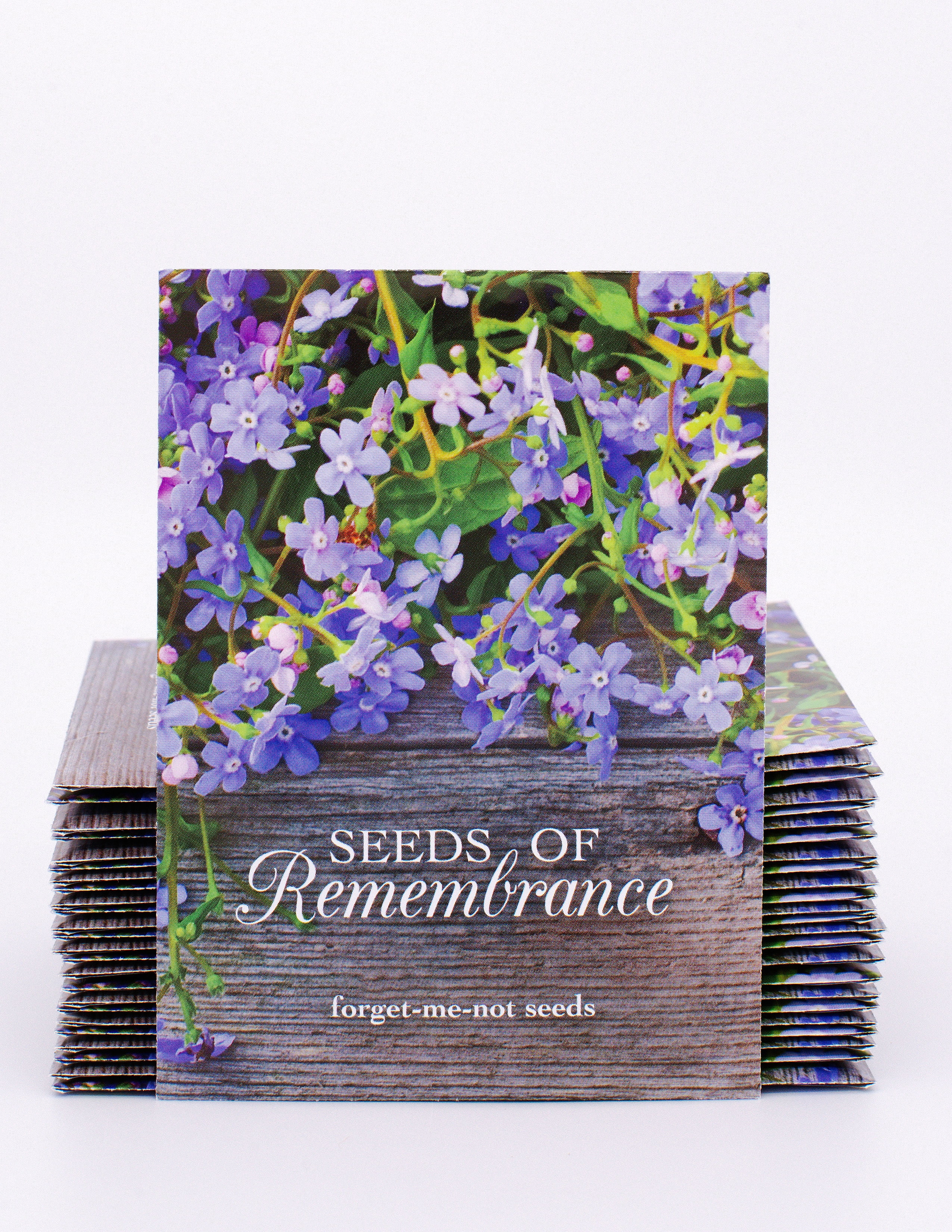Forget-Me-Not Marketing Advertising Promotion 100 Pkg Flower Seed Packets 