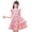 Z01-Pink, variant on MUXiin Girls' Dresses Size 10-12 Colorful Flutter Ruffled A-Line Casual Dress Elegant Flower Girl Dresses for Girls