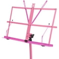 thumbnail image 3 of Audio2000'S AST4448 Portable Folding Steel Sheet Music Stand with Extra height Upto 60" and Carrying Bag, Pink/Magenta, 3 of 3
