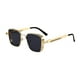 thumbnail image 2 of Gafas de sol cuadradas Gafas de sol Creative Modern Decor Modern Eyewear Eyeglasses de moda para viajes de compras al aire libre Oro con lente gris, 2 of 8