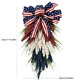 thumbnail image 3 of Pedty Spring Wreaths,Wreath for Front Door,Independence Day Wreath for Memorial Day Hanging Door Wreath for Home Decoration Wheat Garland for 4Th of July Memorial Day, 3 of 9