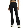 thumbnail image 2 of ValueVibe Flared Leggings for Women Bootcut Yoga Pants High Waisted Tummy Control Stretch Workout Leggings, Black 2XL, 2 of 6