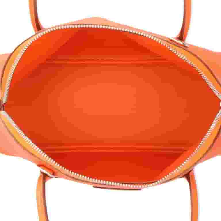 希少【HERMES】オレンジ エプソムレザー BOLIDE ハンドバッグ Pre-Owned Hermes Bolide 27 Shoulder Bag Vaux Epson Orange