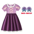 thumbnail image 2 of Vestido de princesa de Disney para niñas de 2, 4 y 6 años, bonito vestido de verano sin mangas, vestido informal de algodón de Ariel y Rapunzel, ropa para niñas de Blancanieves, 2 of 2