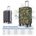 thumbnail image 5 of Goofa Green Skulls Pattern Luggage Covers For Suitcase,Suitcase Cover Protector Fit 18-32 Inch Luggage-Small, 5 of 9