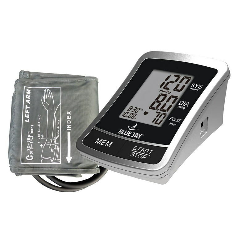 BLUE JAY™ BLOOD PRESSURE MONITOR WITH EXTRA LARGE CUFF