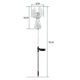 thumbnail image 2 of 2 Pack Solar Angel LED Decorative Lights for Outdoor Garden Lawn Decoration, 2 of 4