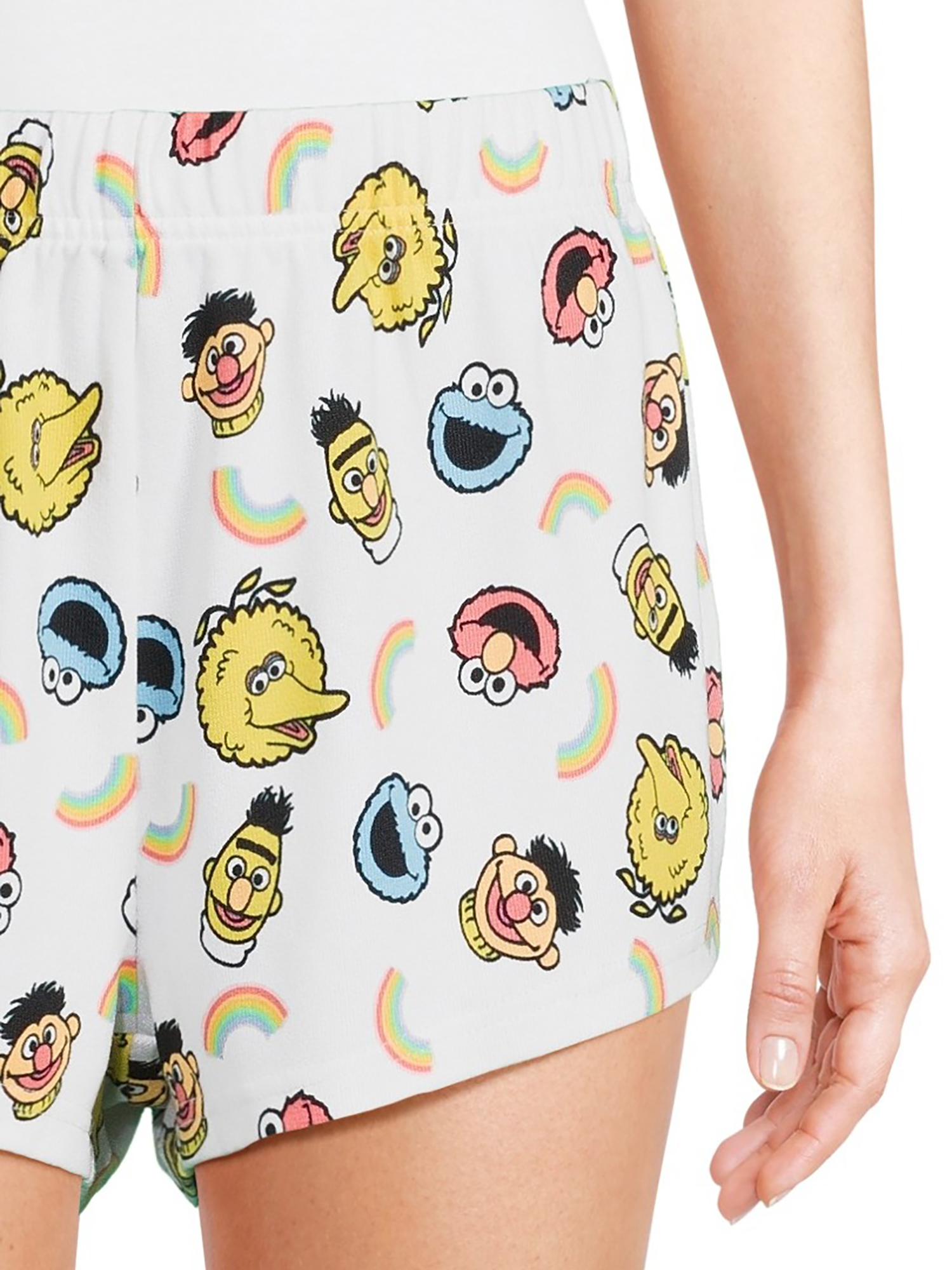 Sesame Street Women's and Women's Plus Print Sleep Shorts, 2-Pack, Sizes XS-3X