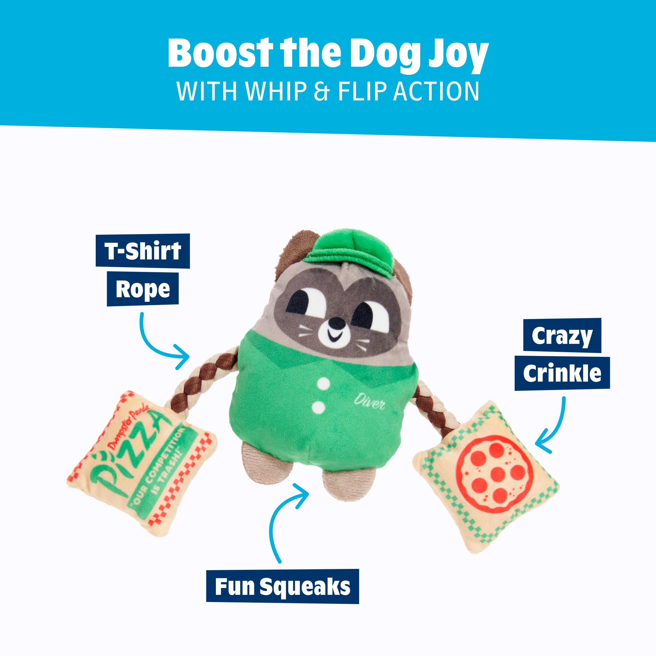 Late Bite Delivery Guy - Interactive Dog Toy for All Sizes