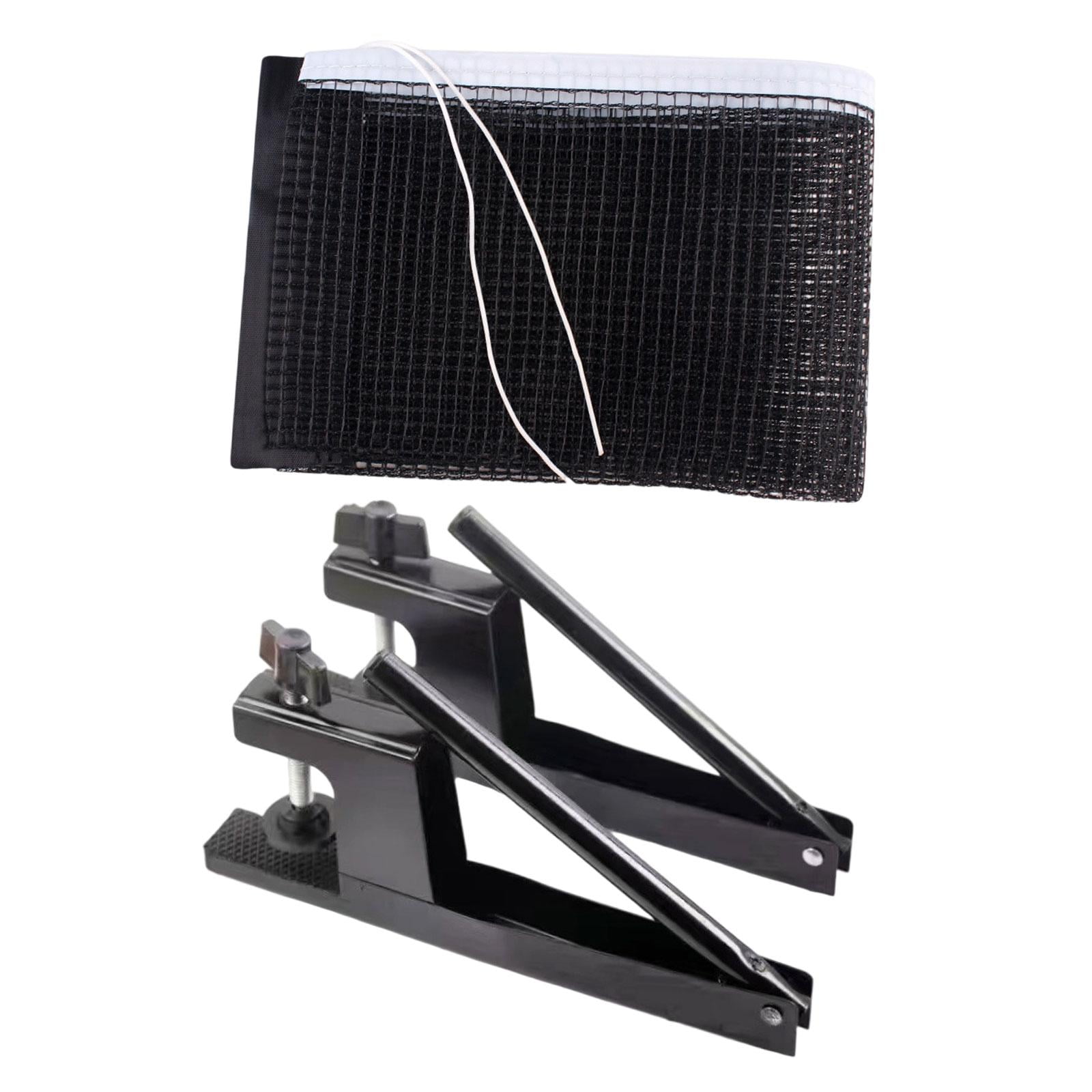 Table Tennis Net Rack Post Kit Metal Mesh Easy Setup for Indoor Outdoor Game Table