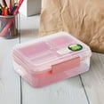 thumbnail image 4 of Dvkptbk Lunch Box Portable Double Layer Lunch Box Divided Into Compartments Bento Box Picnic Salad Box Portable Office Lunch Box Student Lunch Box Camping Essentials, 4 of 5